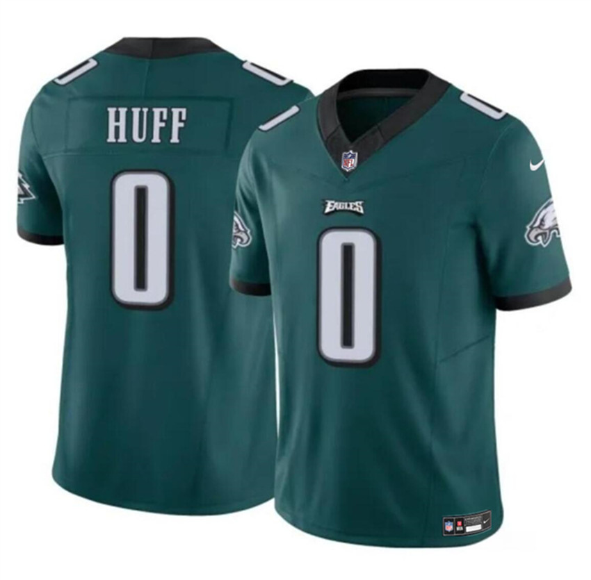 Men's Green Philadelphia Eagles #0 Bryce Huff 2024 F.U.S.E Vapor Untouchable Limited Stitched Football Jersey
